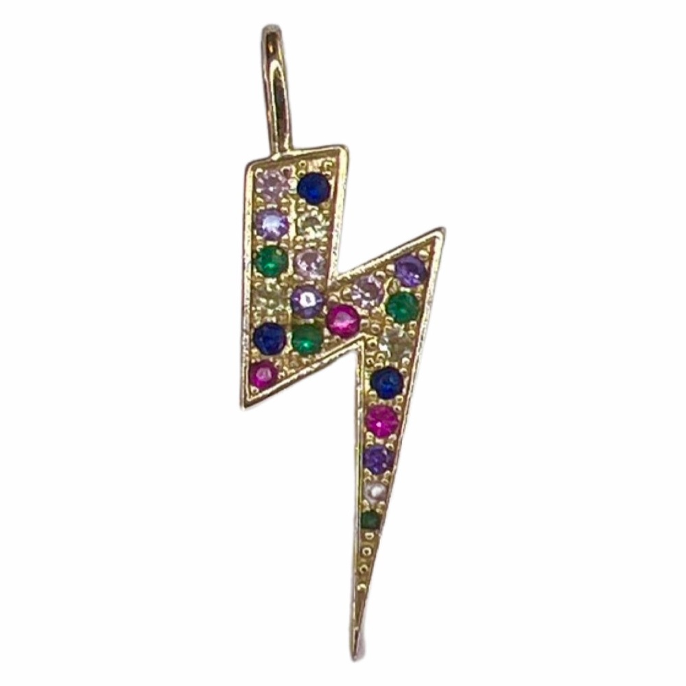 Melinda Maria Rainbow Lightening Bolt Charm
